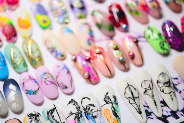 istock Set of art decorative false nails for women 2157273735