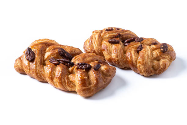 istock Chocolate pastry isolated on white background 2157279003