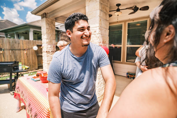 istock Multi generation Latino family dancing at the backyard party 2157280226