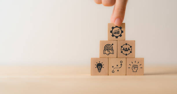 istock Business recovery plan and strategy concept. Business continuity tools, disaster recovery plan, insurance policy. Business strategies, managing staff, networking, develop innovation, seek assistance. 2157285509