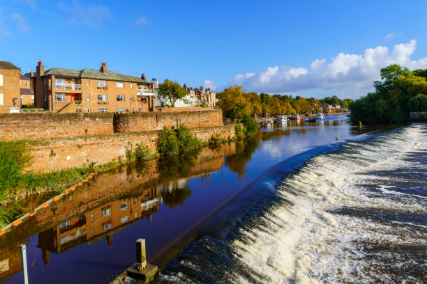istock River Dee, and the old city walls, in Chester 2157290179