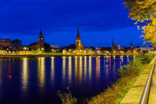 istock Evening view of the River Ness and Inverness skyline 2157290327