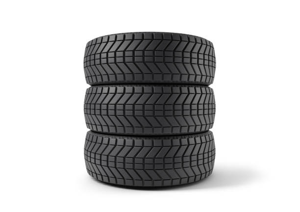 istock Three black tires stacked on top of each other 2157290693