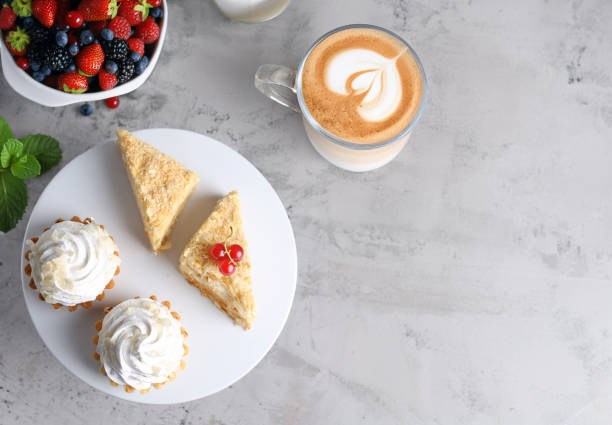 istock mini cake basket with meringue cream 2157303262