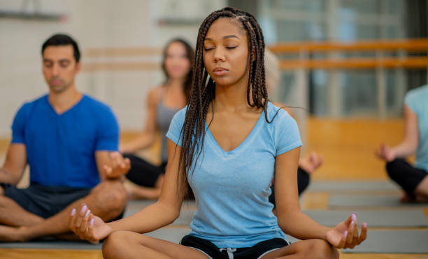 istock Adult Yoga Class 2157304298