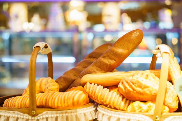 Bread in the window of bakery