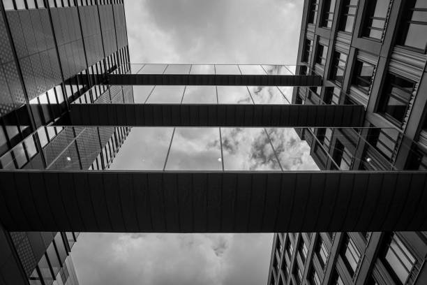 istock Low angle view of modern buildings against the sky 2157309140