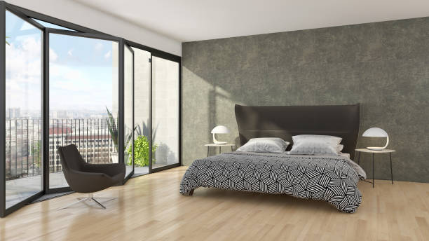 istock Large luxury modern bright interiors Living room mockup illustration 3D rendering image 2157319953