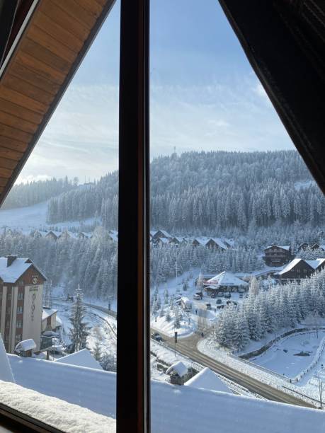 istock Beautiful view of winter mountains 2157321703