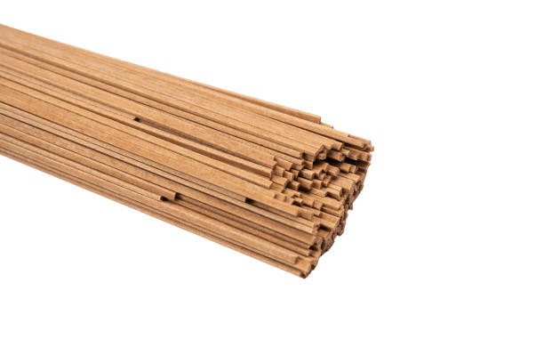 istock Buckwheat noodles isolated on a white background. 2157324838