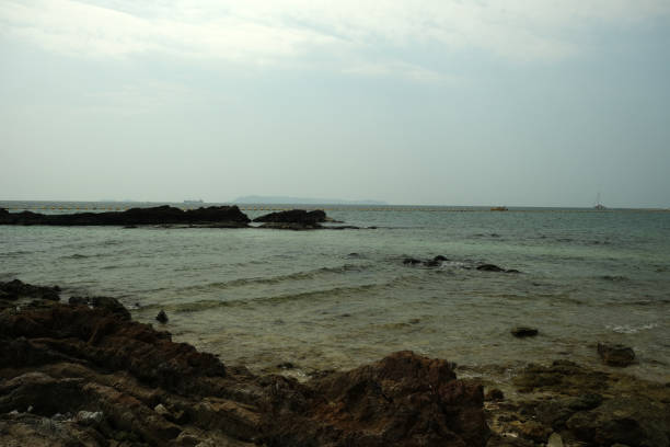 rocky beach on the Gulf of Thailand