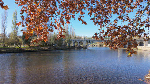 istock Tamega river city park in Chaves 2157327495
