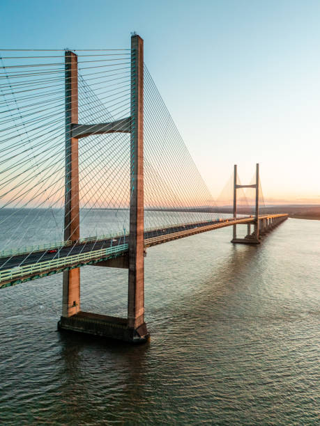 istock Sunset over the Second Severn Bridge (Prince of Wales Bridge) providing a vital link for England and Wales. 2157327818