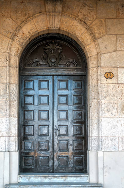 istock Old wooden door 2157332974