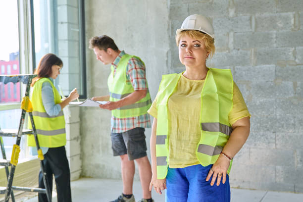 istock Female designer managing finishing decoration looking at camera 2157339089