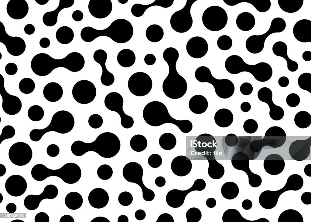 Vector Spot Pattern Seamless Black Spots Pattern Background Stock Illustration - Download ...