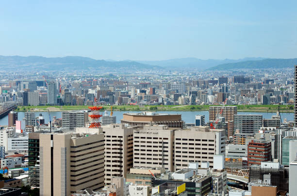 istock Osaka skyline wide angle, Honshu, Japan 2157340877