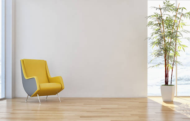istock Large luxury modern bright interiors Living room mockup illustration 3D rendering image 2157347656