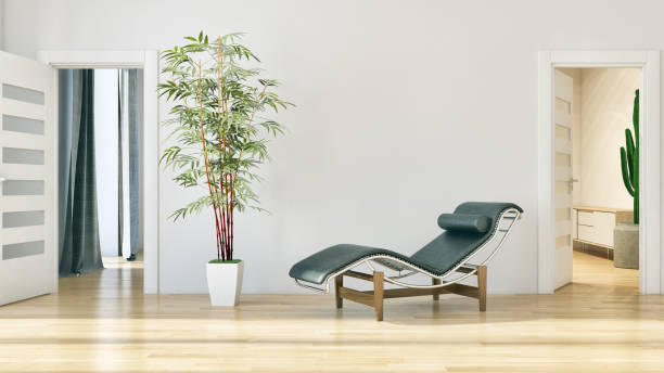 istock Large luxury modern bright interiors Living room mockup illustration 3D rendering image 2157350243