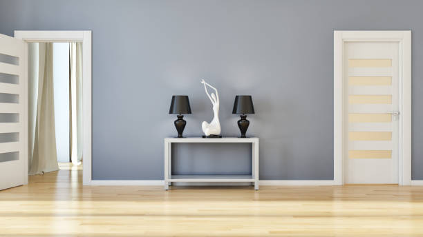istock Large luxury modern bright interiors Living room mockup illustration 3D rendering image 2157350360
