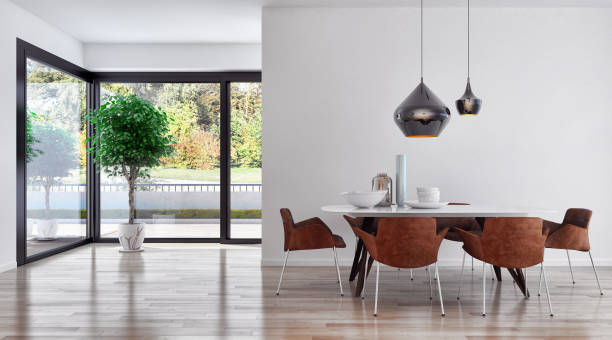 istock Large luxury modern bright interiors Living room mockup illustration 3D rendering image 2157350482