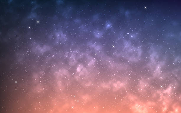 istock Nebula background. Magic cosmos clouds and stars. Glowing bright galaxy. Color infinite universe. Deep space with stardust. Starry space wallpaper. Vector illustration 2157351419