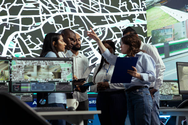 istock Group of diverse employees uniting forces to ensure express delivery 2157355200