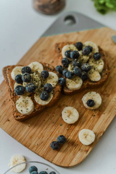 istock Peanut Butter Bread With Bananas And Berries Recipe 2157357098