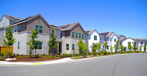 istock Side of view of an apartment complex 2157359105
