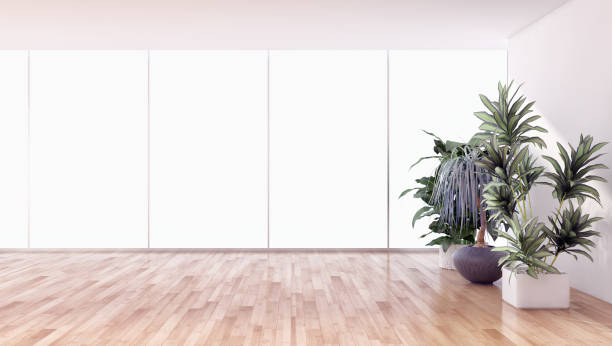 istock Large luxury modern bright interiors Living room mockup illustration 3D rendering image 2157359809
