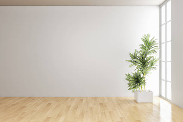 istock Large luxury modern bright interiors Living room mockup illustration 3D rendering image 2157360147
