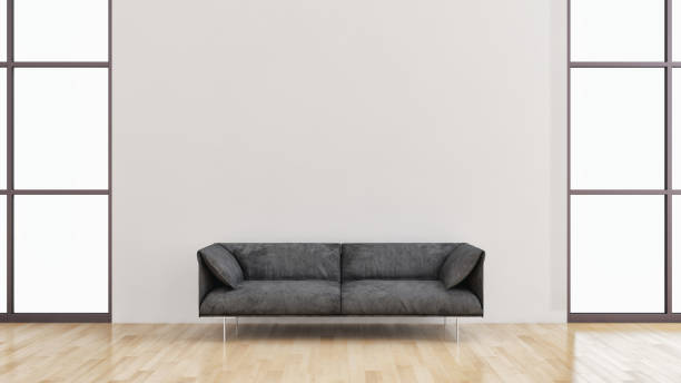 istock Large luxury modern bright interiors Living room mockup illustration 3D rendering image 2157361581