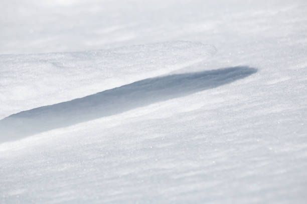 close up detail of textured white detail snowdrift background