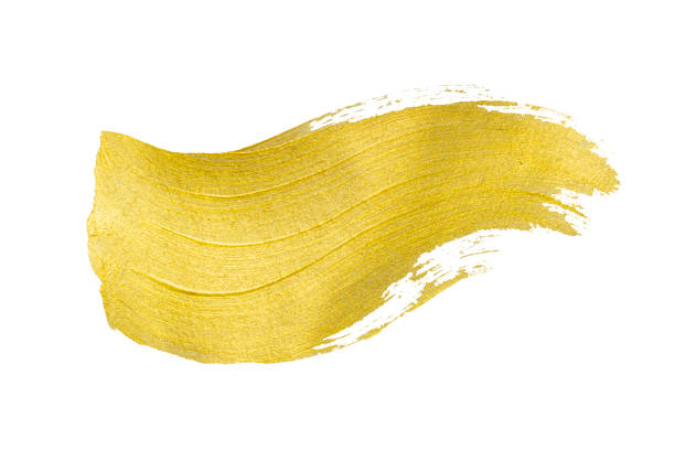 istock paint gold strokes brush stroke color texture with space for your own text 2157374073