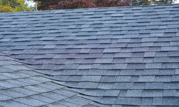 istock close up on new installed roof shingle 2157375671