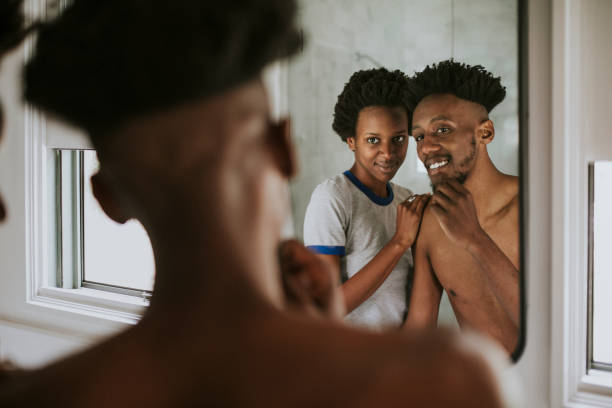 istock An african couple in a bathroom 2157376845