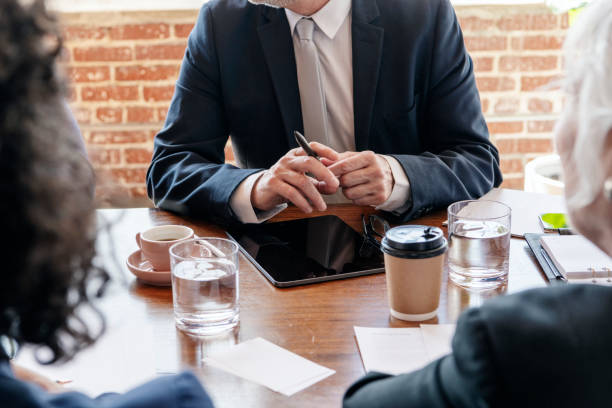 Businesspeople brainstorming in a meeting