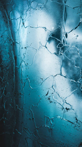 Blue glacier textured background mobile phone wallpaper