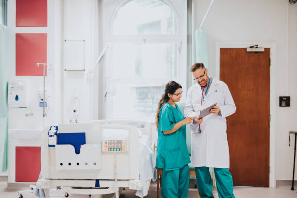 istock Doctor and nurse discussing a medical case 2157380161