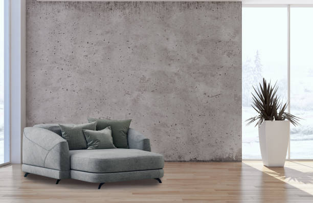 istock Large luxury modern bright interiors Living room mockup illustration 3D rendering image 2157380199