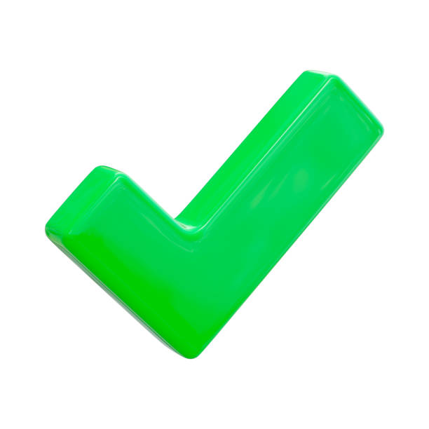 istock Green 3d icon Check mark on round disk isolated on white background. Verified badge with check mark 2157382421