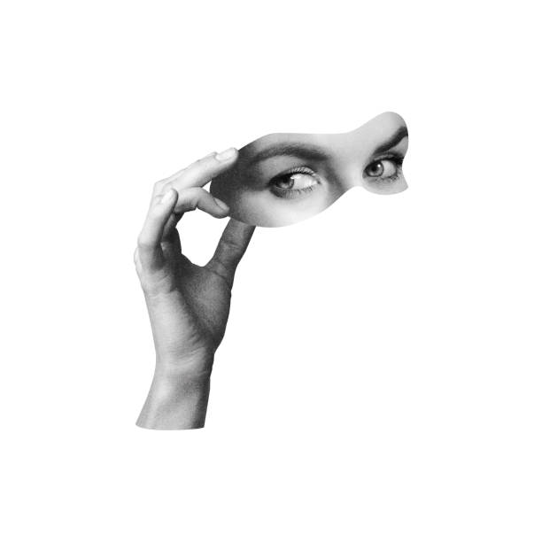 istock Surreal Hand and Woman Eye Imagination Collage 2157386158