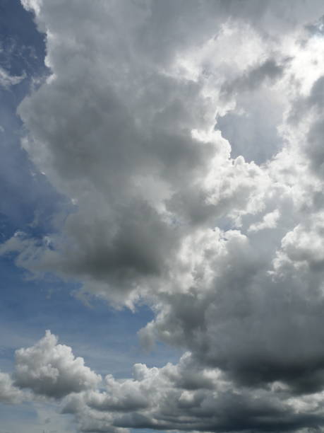 Cumulonimbus cloud formations on tropical sky