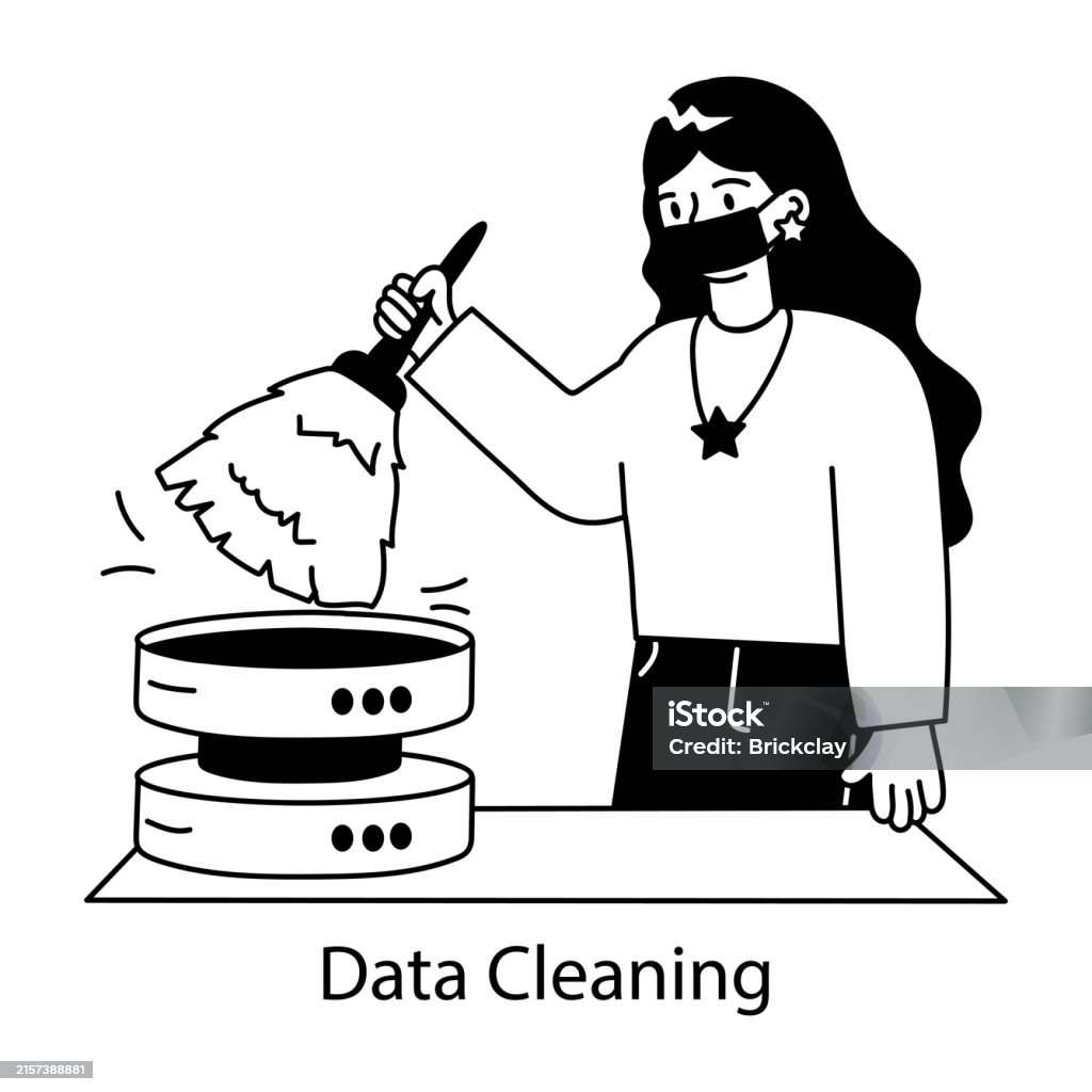 Data Cleaning Stock Illustration - Download Image Now - Cleaning ...