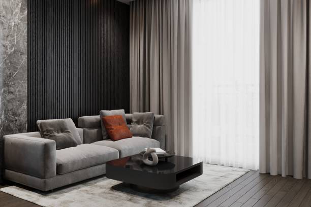 istock cozy living room with natural light streaming in through a large window. 2157390075