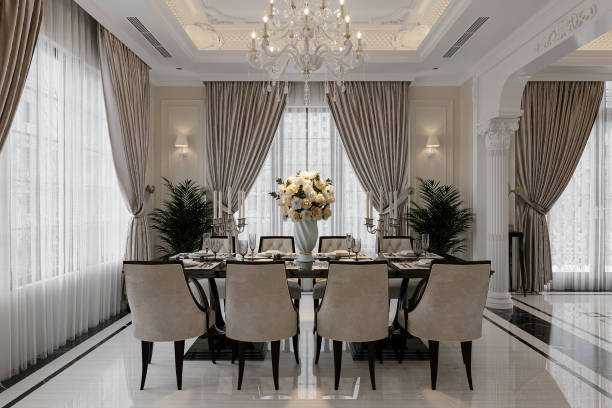 istock Classic Elegance Charming Decoration, creates an inviting environment in the dining area. 2157390617