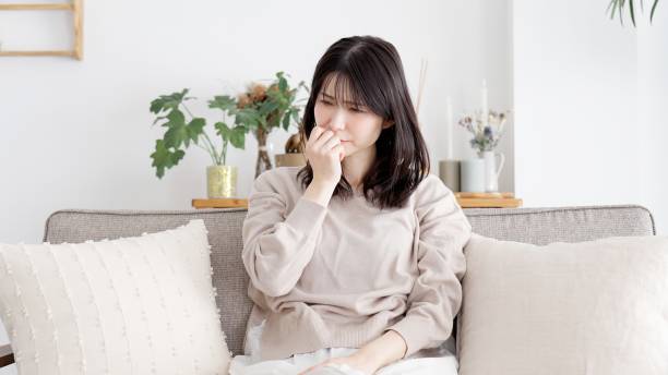 istock A woman with various anxieties 2157391211