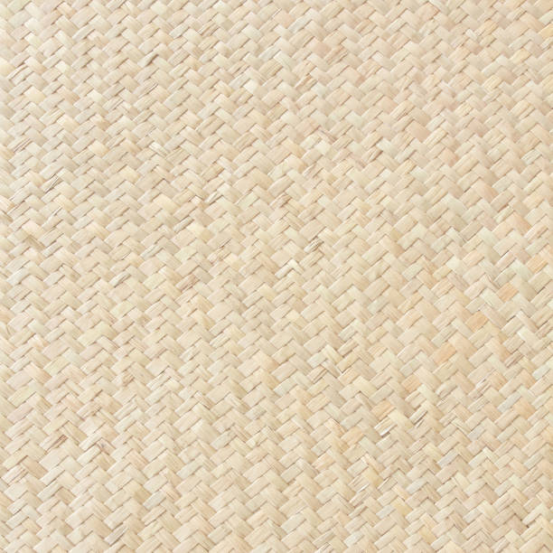 istock Reed weaving mat texture background with vintage style. 2157392798