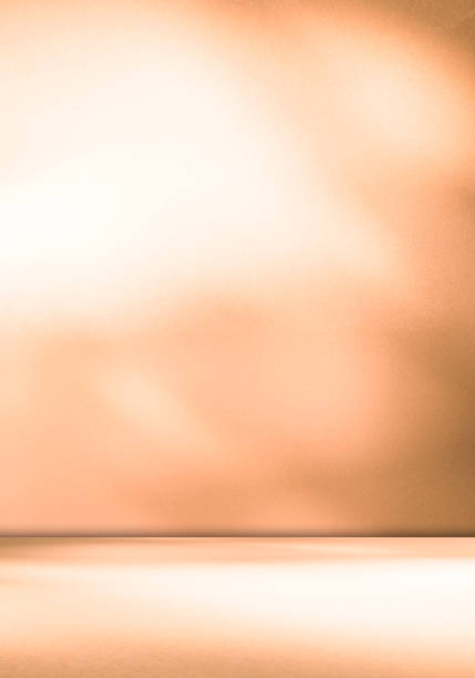 istock Brown Floor Orange Pastel Podium Background Product Light Abstract Shadow Leaf Wallpaper Gradient Wall Concept Table Product Pattern Minimal Mockup Elegant Empty Platform Kitchen Backdrop Loft. 2157395912