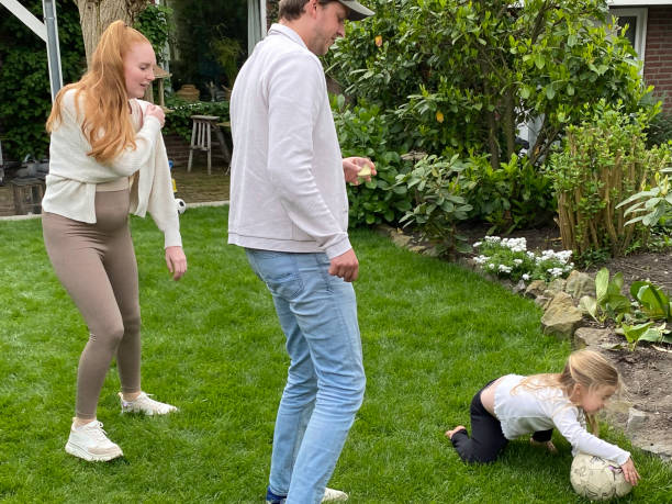 istock Playing Pregnant young Couple 2157398439